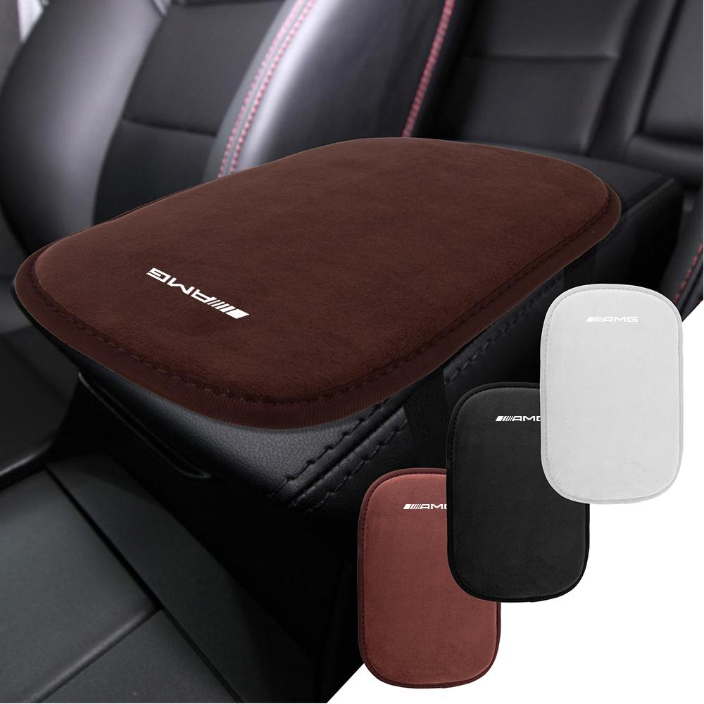 Car Center Console Armrest Box Mat Decoration Non-slip Fur Pad For Mercedes Benz AMG GLC X253 A200 260I W206 W447 W213 W220 S500 KZ0