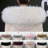 Women Neckerchief Faux Fur Collar Fluffy Collar Warm Wrap Shawl Scarves Soft Fur Scarf Winter Warm