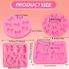 Bows Silicone Fondant Molds Mini Cartoon Butterfly for Cake Baking Cupcake Decoration Tool DIY Candy Chocolate Pudding Crafts