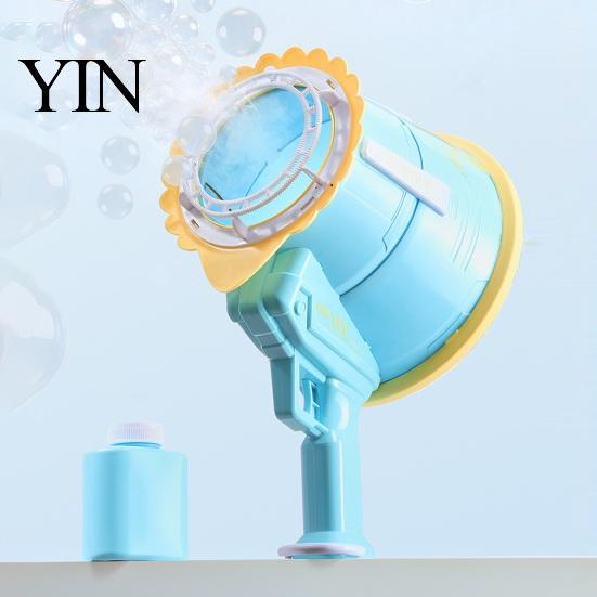 Automatic Foaming Machine for Parties Smoke Bubble Machine, Handheld Air Cannon Blower, Rechargeable Creative Effect Toy Kids Outdoor Party Games Yard