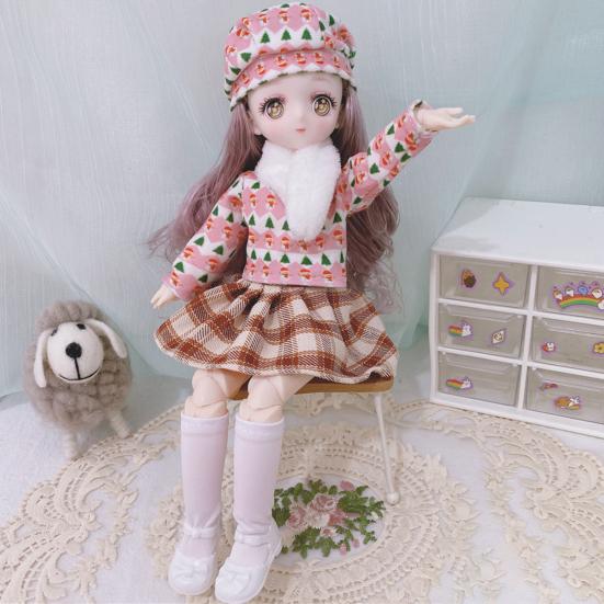 Кукла BJD, милая коллекционная, удобная на ощупь двумерная кукла BJD с изображением комиксов, игрушка для девочек, подарки на день рождения