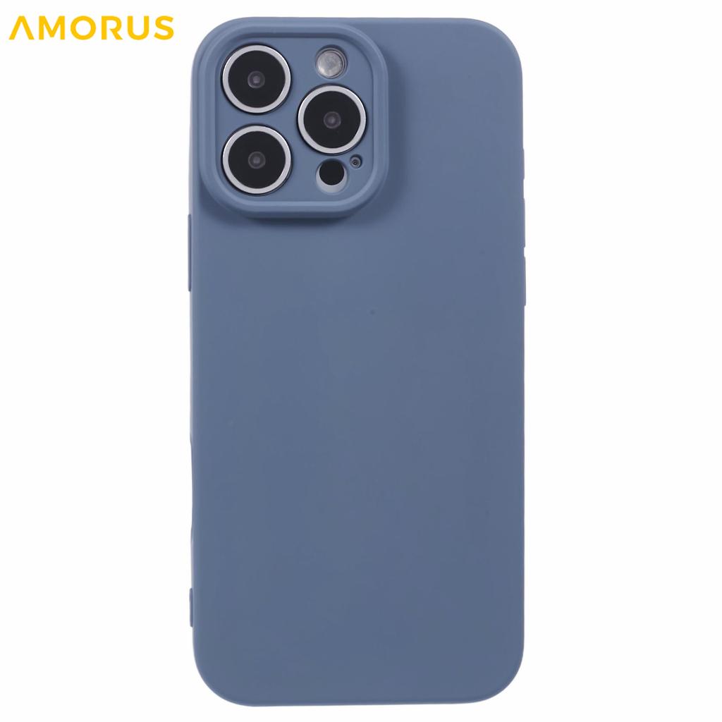 For iPhone 16 Pro Case Precise Cutouts TPU Fiber Lining Shockproof Phone Cover