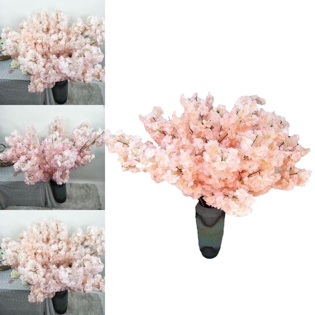 Реалистичные искусственные стебли цветущей вишни, цветочная композиция, декор для мероприятий, реквизит для фотосъемки