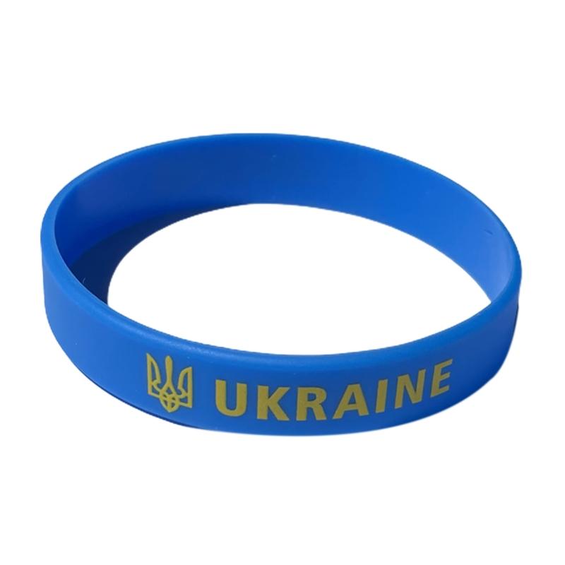 2 шт. Браслет-манжета с флагом Украины для мужчин и женщин, силиконовый, с гравировкой, спортивный, резиновый, на запястье, аксессуары, наручный браслет