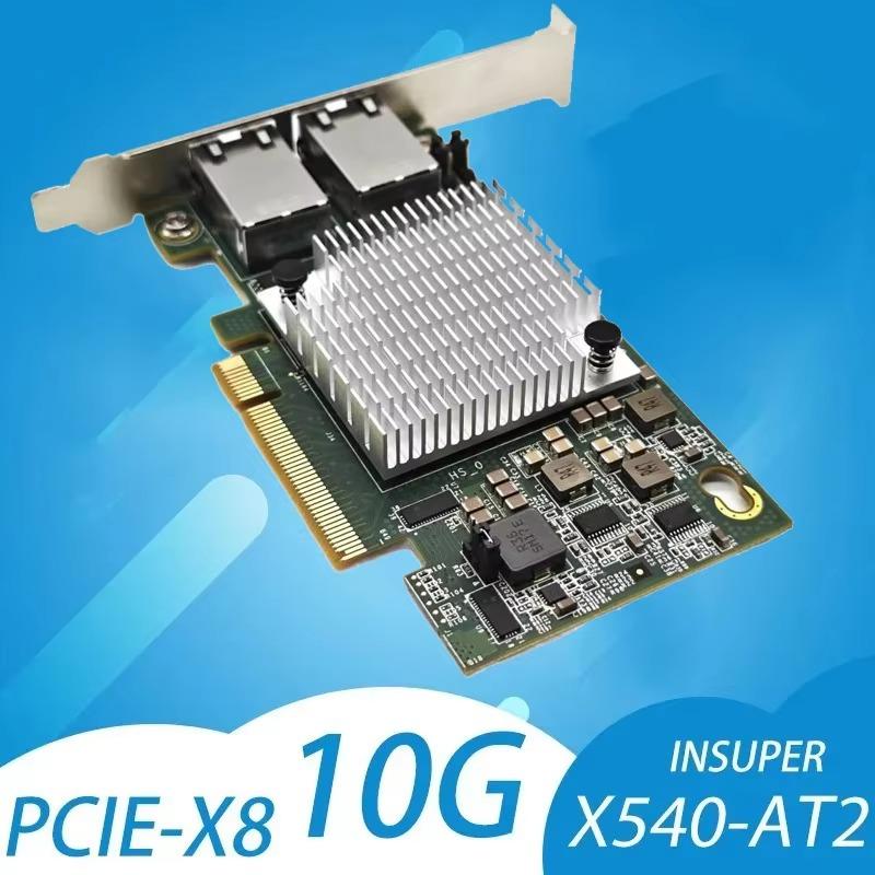 Чипсет Inte X540-T2 10G PCIe x8 Dual Copper RJ45 10Gbps Port Ethernet Сетевая карта Совместимость PCIE-x8 PCIE-X16