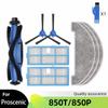For Proscenic 850T/ 850P Robot Vacuum Spare Part Main Roller Side Brush Hepa Filter Mop Cloth Rag Replacement Accessories