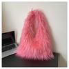 Fashion Fluffy Bag New Long Plush Imitation Fur Personalized Fried Street Large-capacity Shoulder Bag