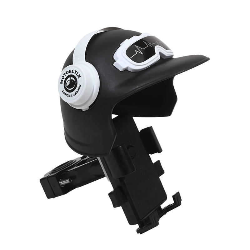 Creative Small Helmet Sunscreen Phone Stand Sunshade Umbrella Phone Bracket Mobile Phone Holder for Motorcycle Bike Accessories