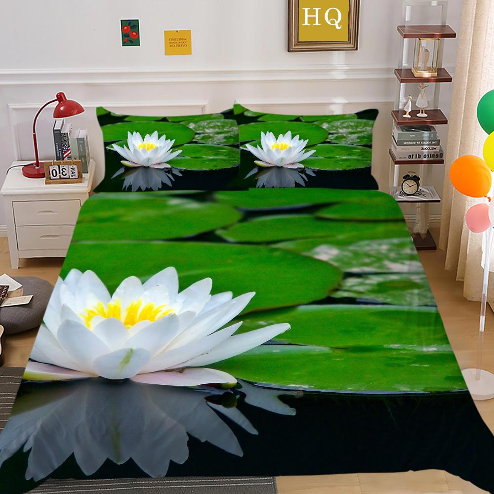Постельное белье с 3D принтом цветов, двойной размер, комплект постельного белья из микрофибры, комплект постельного белья для девочек, модное домашнее постельное белье