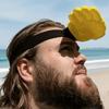 PLA Funny Hand Sun Hat Hair Hoop Sun Protection Quirky Hairband Palm Sun Visor Headband  Beach