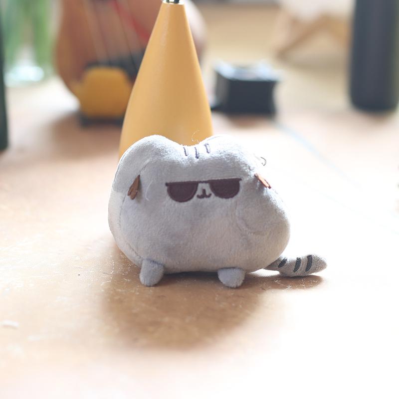 Cute Little Fat Cat Pendant Plush Toy Doll Cartoon Kitten Bag Hanging Keychain Doll