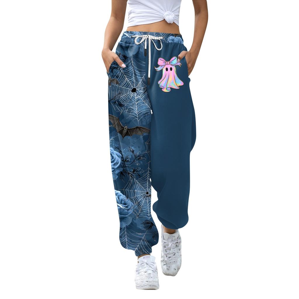 Women's Casual Fashion Sweatpants Halloween Printed Casual Pants