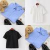 College Style Short Sleeve Shirt With Patching For Women Classroom Uniforms