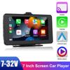 7-дюймовый сенсорный экран, портативный Bluetooth, Wi-Fi для Carplay, Android, Airplay, 7-32 В, монитор заднего вида, авторадио, зеркальная связь, автомобильный видеоплеер