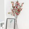 3 Pcs Artificial Pomegranate Branches Stem Plastic Fake Greenery Plants for Home Decor Office Restaurant Wedding Garden Patio Shop Window Room Decor
