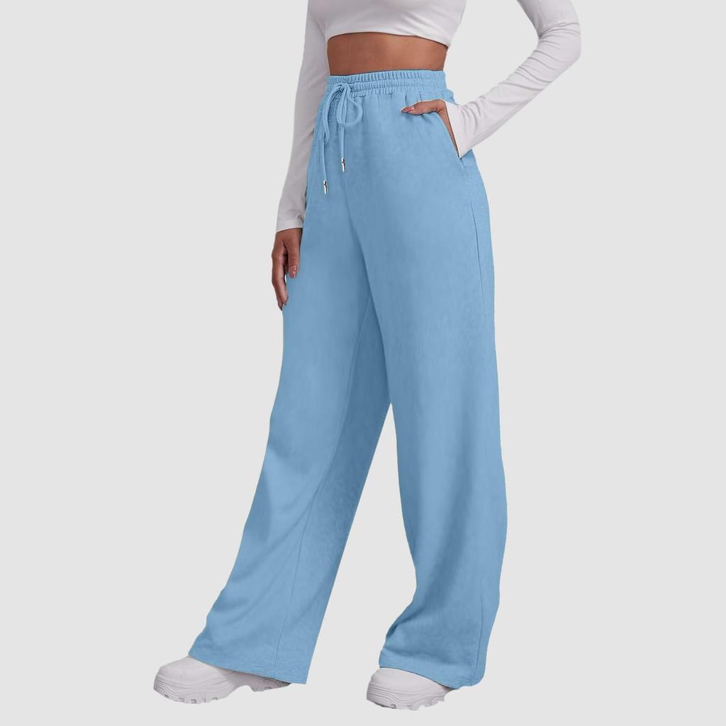 Women's High Waisted Wide Leg Sweatpants Casual Yoga Jogger Pants