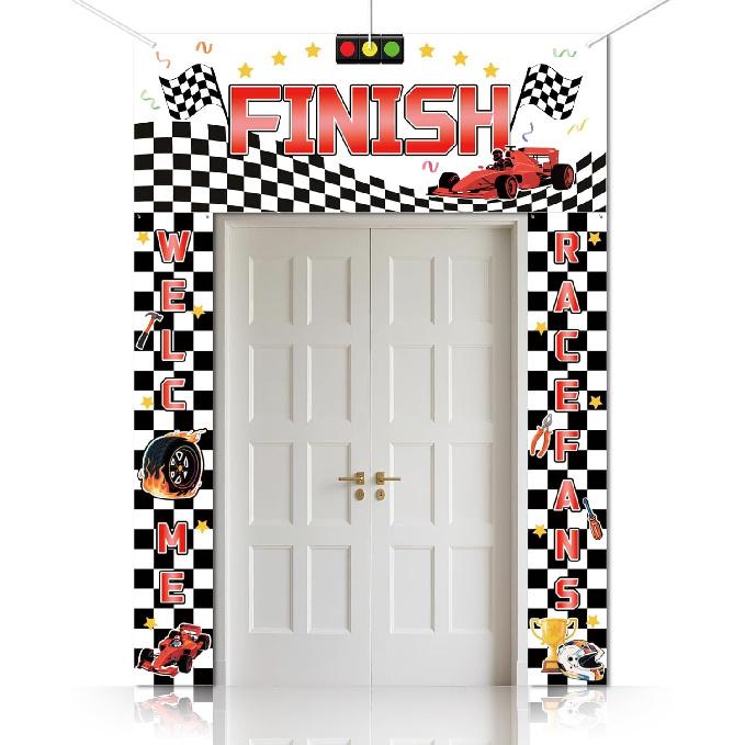 CUTHOLLOW 3 шт. Декор для вечеринки "Страна сладостей" Баннер-вывеска на крыльцо, Баннер на дверь с тематикой леденцов, пирожных, пончиков, Фотозона