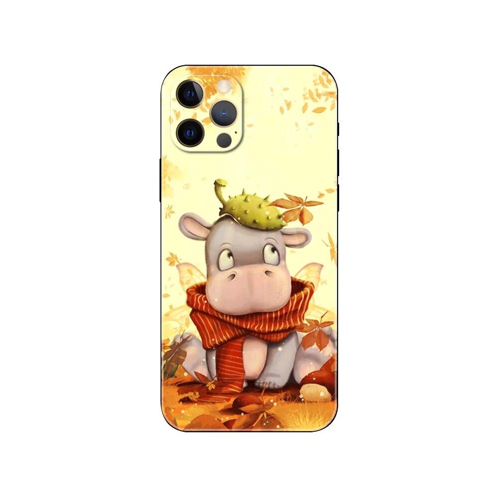 Hippopotamus Phone Case For iPhone Samsung Galaxy Redmi Xiaomi Oppo OnePlus Note S A 7 8 9 10 11 12 13 14 20 21 22 23 53 54 Pro Max Ultra TPU Soft