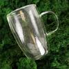 Double-walled thermal glass for latte coffee DOUBLE 430 ml 4 pcs.