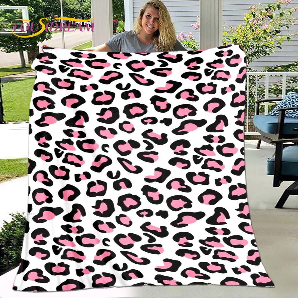 Классическое одеяло с леопардовым принтом, фланелевое одеяло, теплое одеяло для гостиной, спальни, кровати, дивана, подарок для путешествия