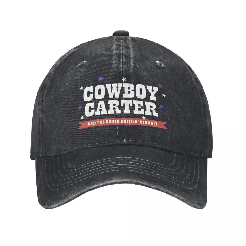 Винтажная бейсболка с логотипом Cowboy Carter от Бейонсе, унисекс, потертая, стираная, с застежкой-snapback, для улицы, бега, гольфа, головные уборы, кепка