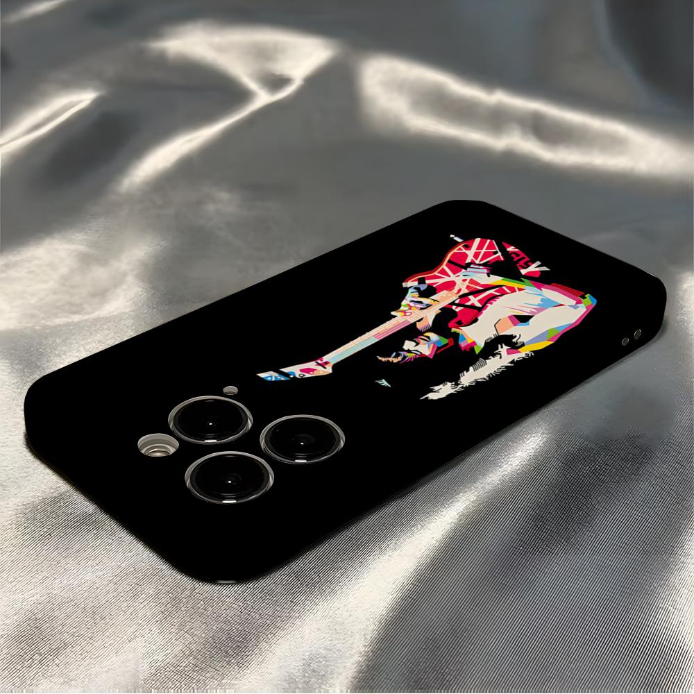 Чехол для телефона с графикой гитары Эдди Ван Халена Для iPhone 16 Pro Max 15 Pro 13 14 12 11 8 7 Plus X XR XS Max Всесторонний чехол