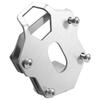 Silver Motorcycle Kickstand Pad Side Stand Base Enlarger Accessory