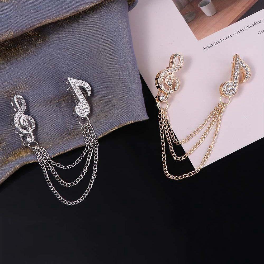 Rhinestone Rhinestone Brooches Zinc Alloy Enamel Pin Brooches Fashion Scarf Pins Clip Men Women