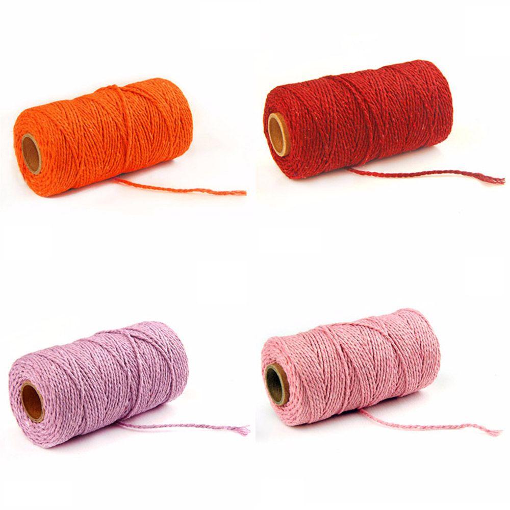 100meters/roll Gift Handmade Home Decor Cotton Cords DIY Rope Twine String Packing Craft Projects