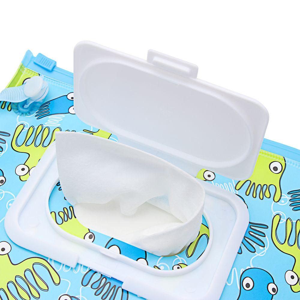 Outdoor Baby Product Flip Cover Tissue Box Stroller Accessories Cosmetic Pouch Wet Wipes Bag