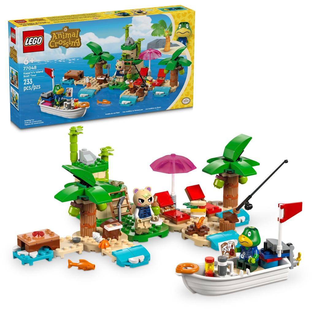 LEGO Animal Crossing Capun Island Boat Tour Buildable Video Game Toy for Kids Includes 2 Marshall and Capun Series Minifigures Animal Crossing Toys