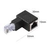 RJ45 Male To Female Converter 90 Degree Extension Adapter LAN Ethernet Connector