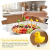 6Pcs Creative Stainless Steel Cake Fork Reusable Cute Fruit Forks  Coffee Stirring