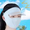 Women Thin Breathable Ice Silk Sunscreen Long Neck Full Face Mask Summer UV Protection Cycling Outdoor Beach Sun Hat