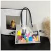 Stylish Large Capacity Jelly Tote Bag For Women In Trendy Colors Ideal For Casual Summer Outings
