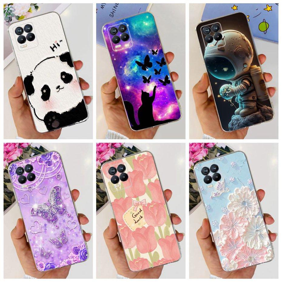 Чехол для Realme 8 4G / Realme 8 Pro / Realme 8 5G Красивые Чехлы для Телефона с Принтом Для Realme8 8Pro Мягкий Силиконовый ТПУ Задняя Крышка