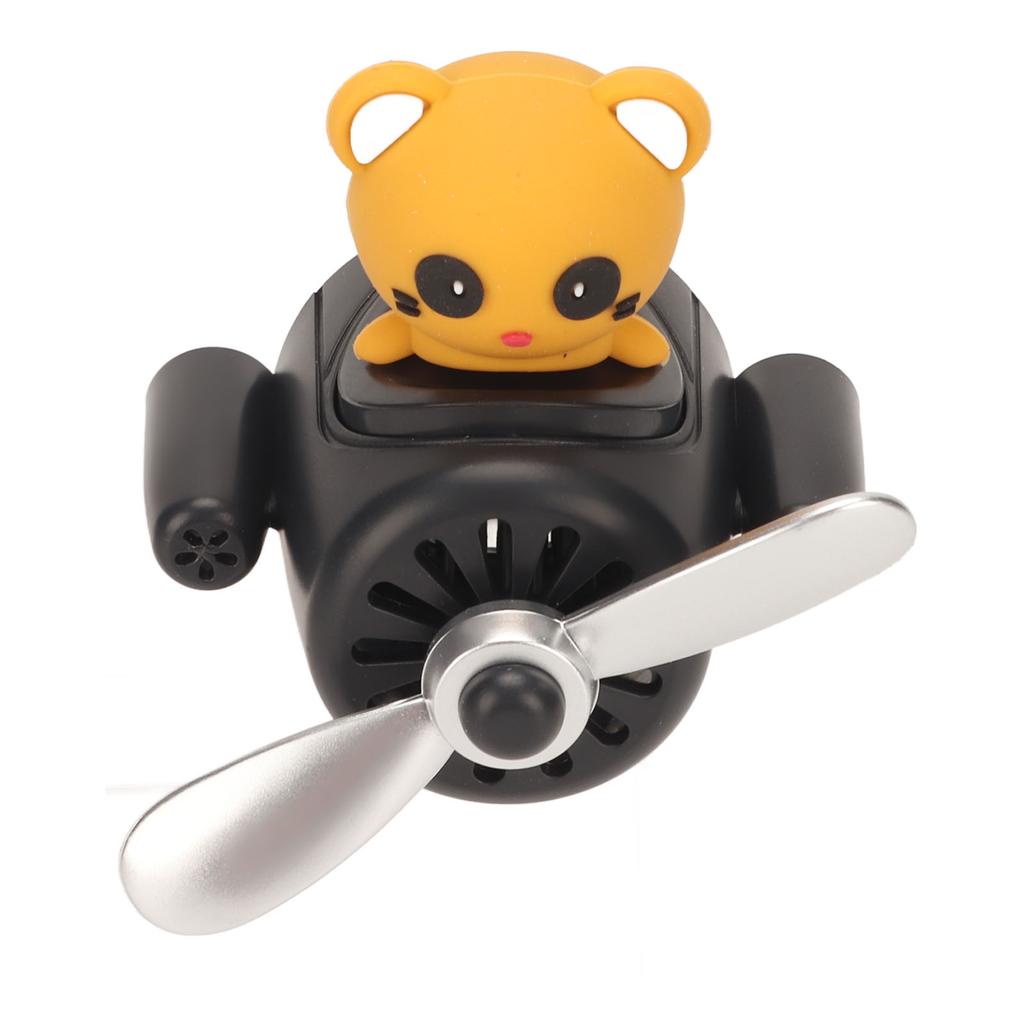 Car Air Fresheners Cute Bear Rotating Propeller Long Lasting Air Purification Car Fragrance