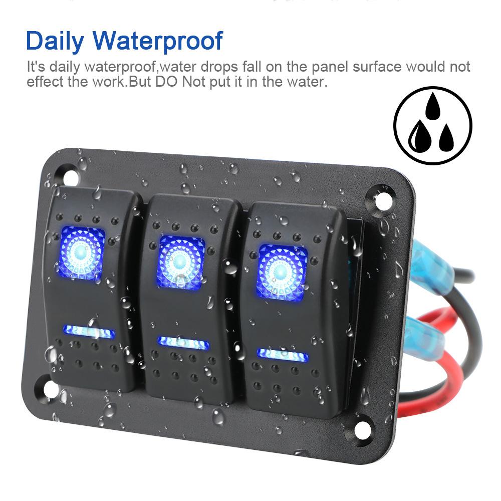 3-х клавишный переключатель панели однорядный автомобильный переключатель ВКЛ/ВЫКЛ фары автомобиль грузовик автоматический выключатель