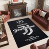 Juventus Customized Name Area Rug Design for Hallway Bedrooms Kitchen Living Rooms Antislip Carpet Decorate Offices Perfect Gift for Friends & Family