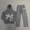 Худи с объемным принтом Broken Planet Streetwear Комплект Свободная посадка Хлопковая толстовка Мужской Зимний Повседневный Наряд