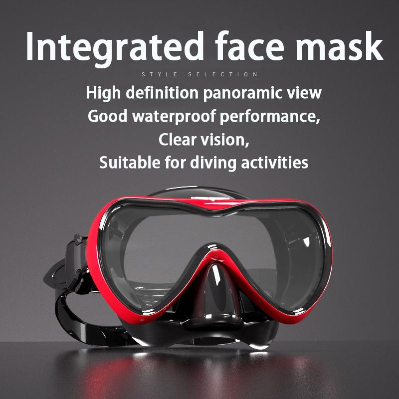 Новая большая оправа для дайвинга, маска для сноркелинга, HD закаленное стекло, водонепроницаемые очки для дайвинга, набор масок для дайвинга с сухой подводной охотой