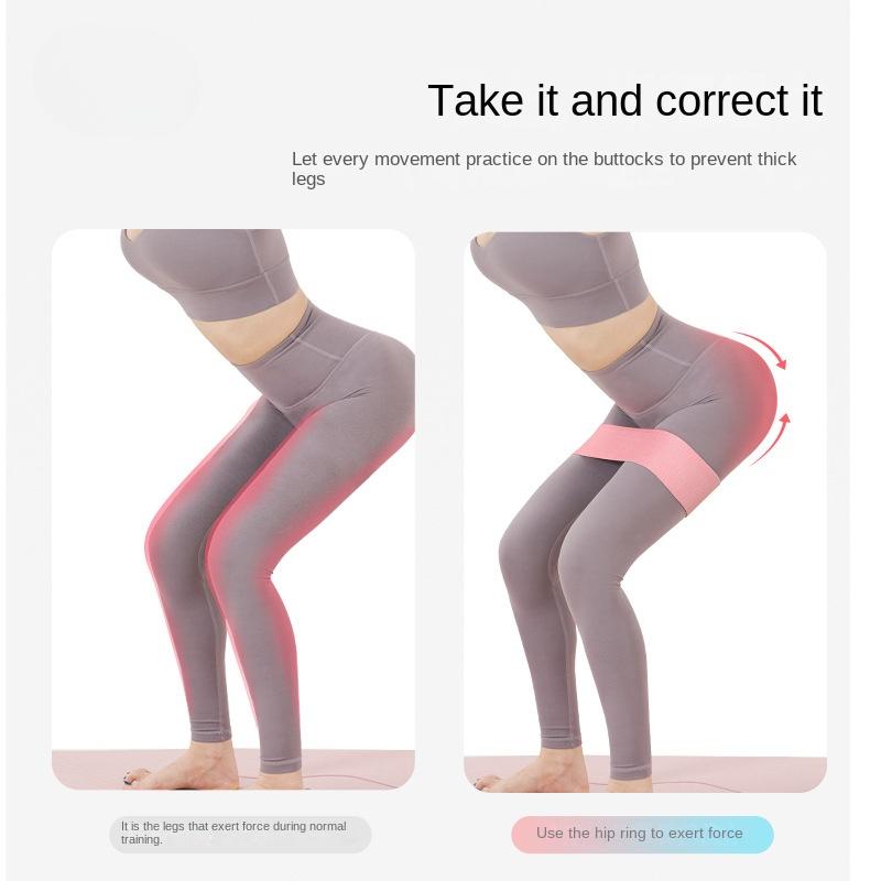 Эспандер для бедер, эластичный браслет для фитнеса, приседаний, ног, противоскользящий круг для ягодиц, домашние упражнения для йоги, градиент, красивый круг для ягодиц