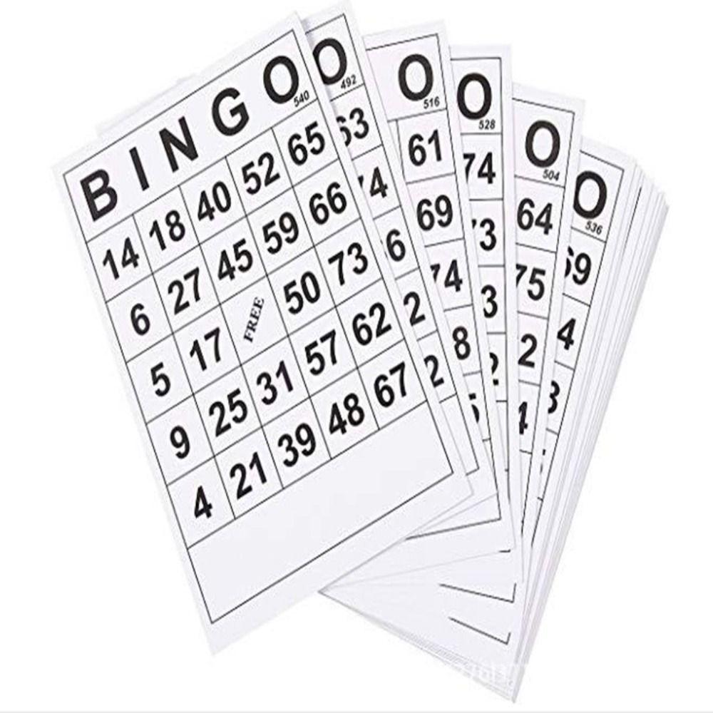 Unique Numbers Bingo Game Cards Reusable Bingo Toys Set Bingo Chess Toy Children Gifts