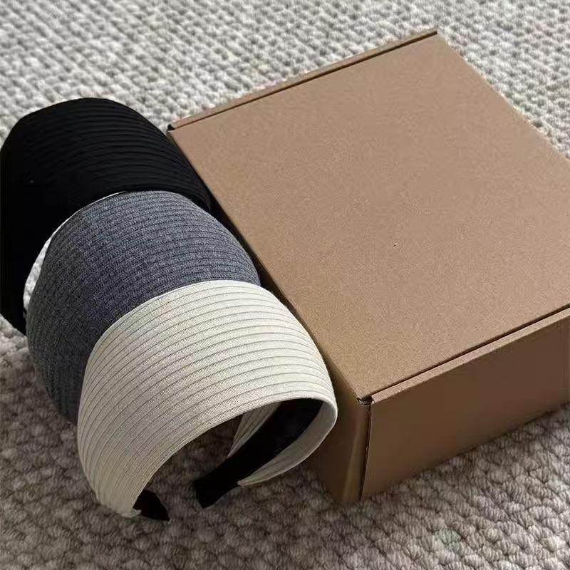 Серая вязаная повязка на голову Yi Mengling с широкими полями для женщин - Новая коллекция Осень/Зима 2025, аксессуар для волос.