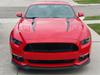 New Style Stripe Graphics Hood Decal Black Stripes Sticker For 2015 2016 New Ford Mustang