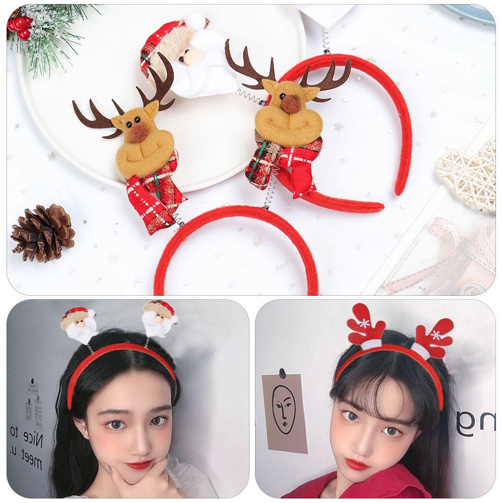 Antlers Lovely Christmas Headbands Xmas Hairband Reindeer Headwear Christmas Decorations