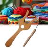 Wooden Knitting Fork Set Fork Braider with Knitting Needle Lucet Knitting Tools