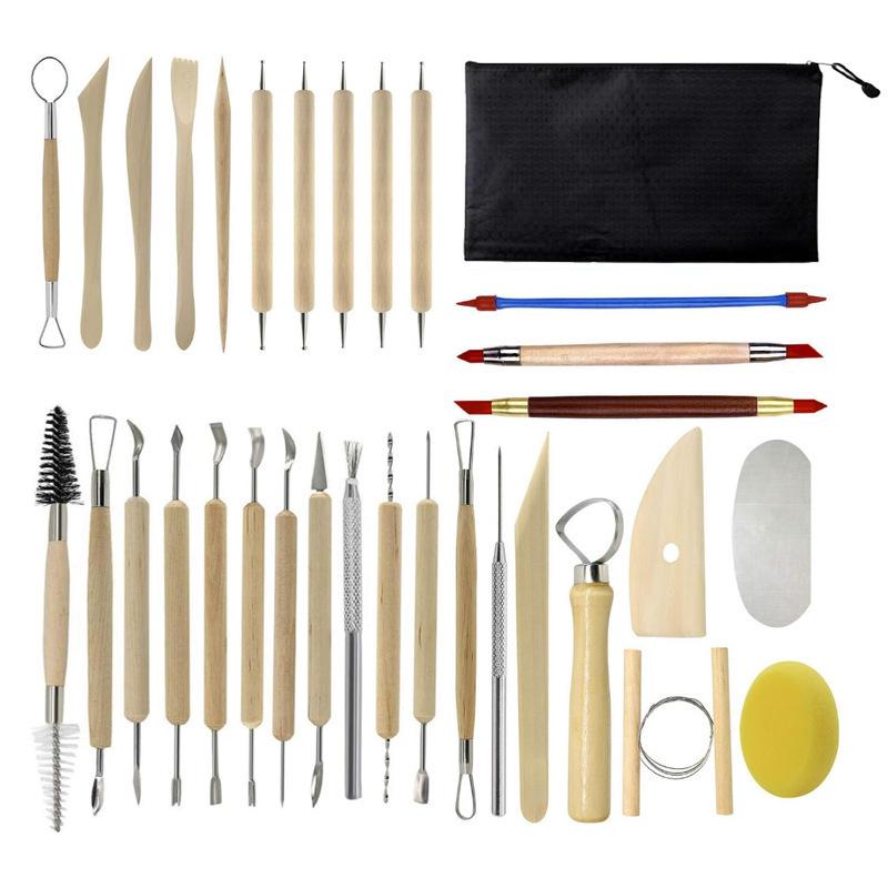 Набор из пяти инструментов для лепки из глины для скульптуры DIY