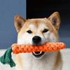 Dog Toy Carrot Knot Rope Ball, Cotton Rope Dumbbell for Puppy, Teeth Cleaning, Durable Bite Resistant Pet Supplies