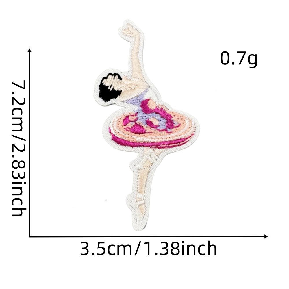Милая однотонная мультяшная вышивка, тканевая наклейка, компьютерная вышивка, приутюживаемая тканевая наклейка, вышитая нашивка, модель с термоклеем